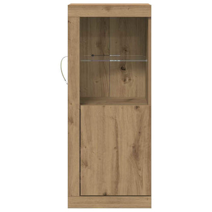 LED Sideboard Brown 41 x 37 x 100 cm Engineered Wood