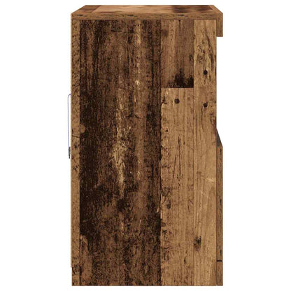 LED Sideboard Brown 60.5 x 37 x 67 cm Engineered Wood