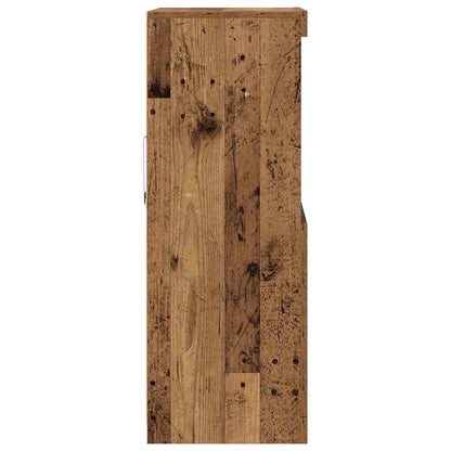 LED Sideboard Brown 60 x 37 x 100 cm Engineered Wood