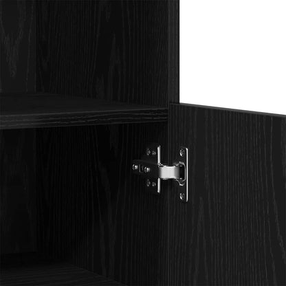 LED Sideboard Black 60 x 37 x 100 cm Engineered Wood