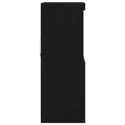 LED Sideboard Black 60 x 37 x 100 cm Engineered Wood