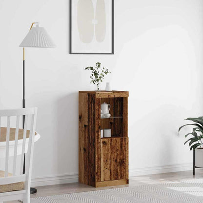 LED Sideboard Old Wood 41 x 37 x 100 cm Engineered Wood