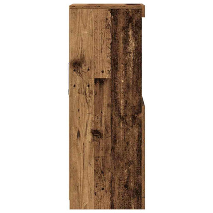 LED Sideboard Old Wood 41 x 37 x 100 cm Engineered Wood