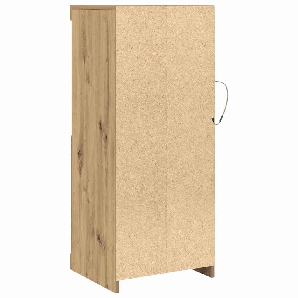 LED Sideboard Artisan Oak 41 x 37 x 100 cm Engineered Wood