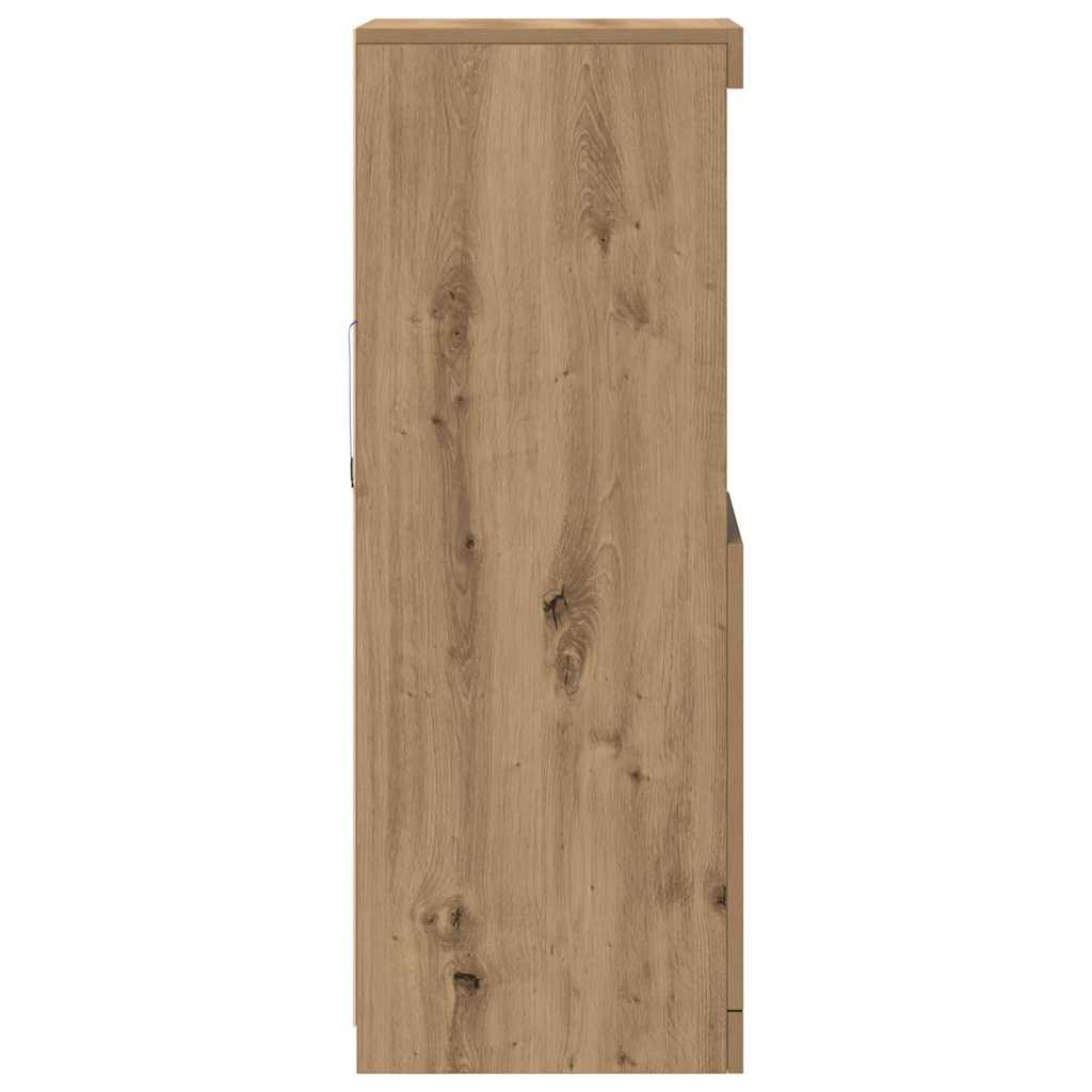 LED Sideboard Artisan Oak 41 x 37 x 100 cm Engineered Wood