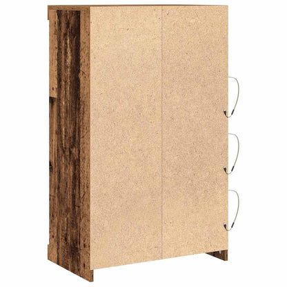 LED Sideboard Old Wood 60.5 x 37 x 100 cm Engineered Wood