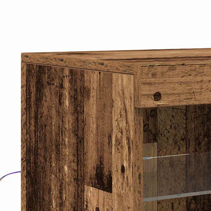 LED Sideboard Old Wood 81 x 37 x 100 cm Engineered Wood
