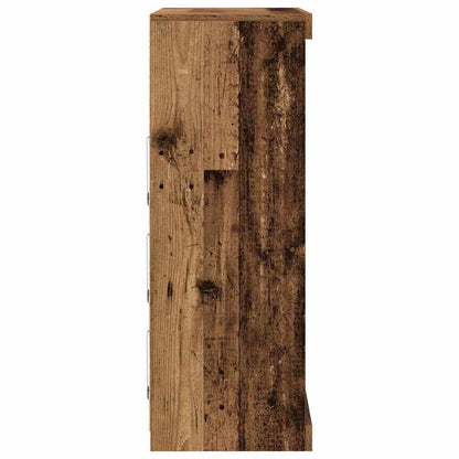 LED Sideboard Old Wood 81 x 37 x 100 cm Engineered Wood