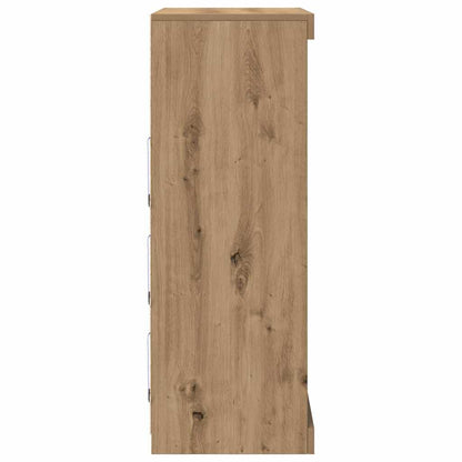 LED Sideboard Artisan Oak 81 x 37 x 100 cm Engineered Wood