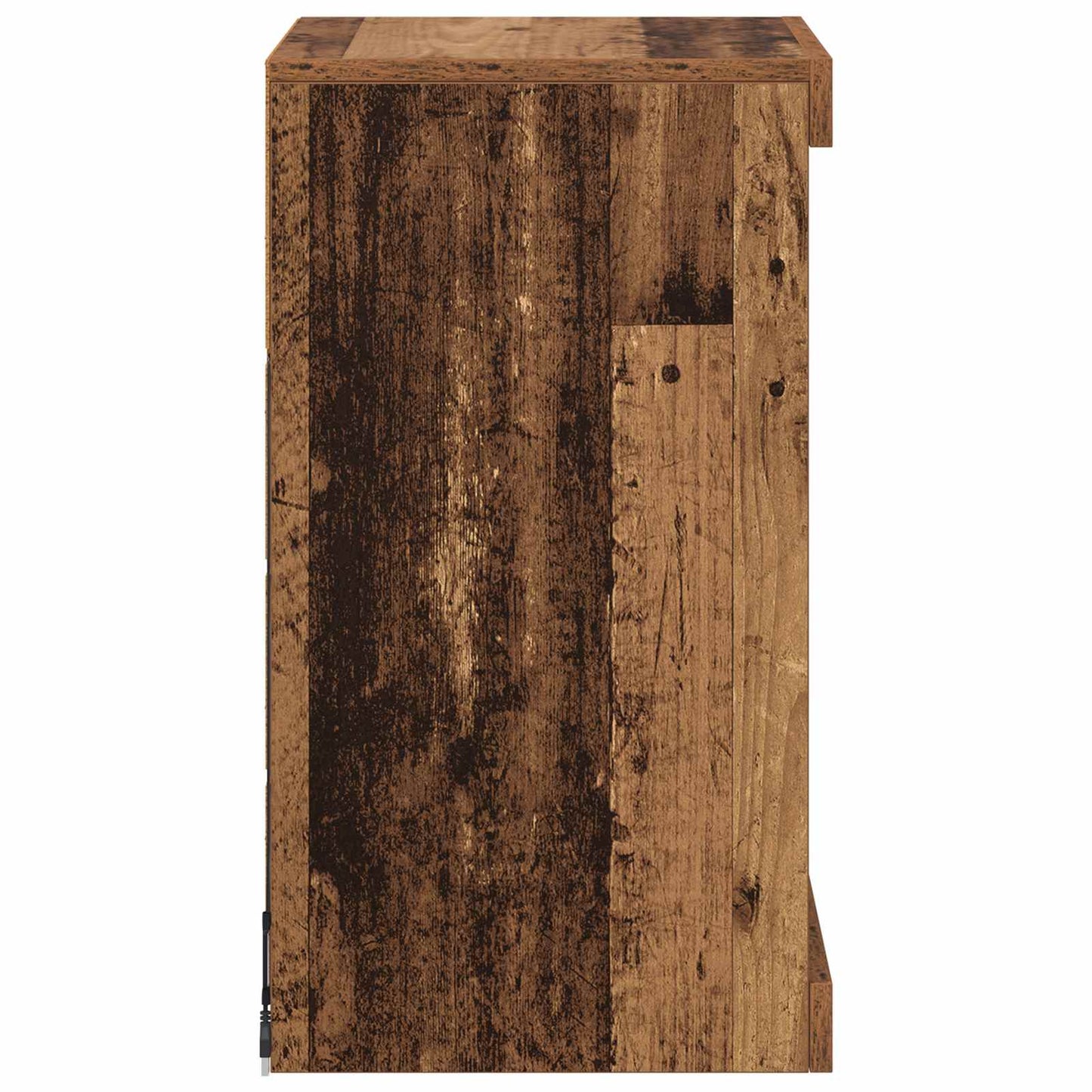 LED Sideboard Old Wood 41 x 37 x 67 cm Engineered Wood