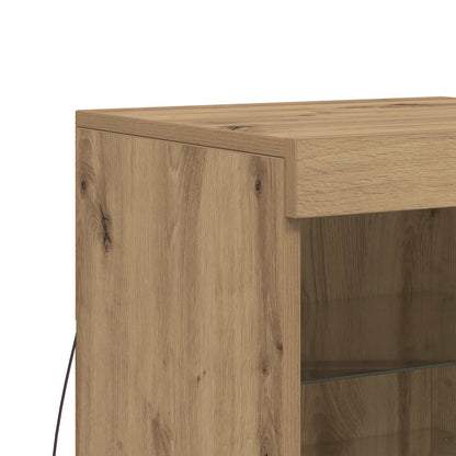 LED Sideboard Artisan Oak 41 x 37 x 67 cm Engineered Wood