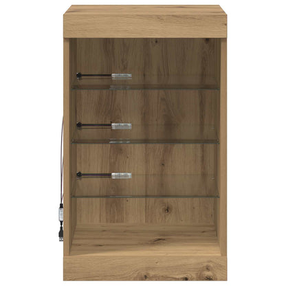 LED Sideboard Artisan Oak 41 x 37 x 67 cm Engineered Wood