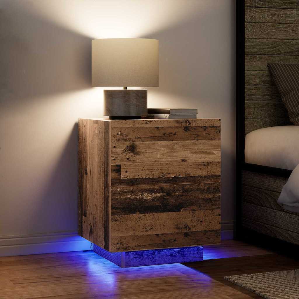 Bedside Cabinet Old Wood 45 x 40 x 55 cm Engineered Wood