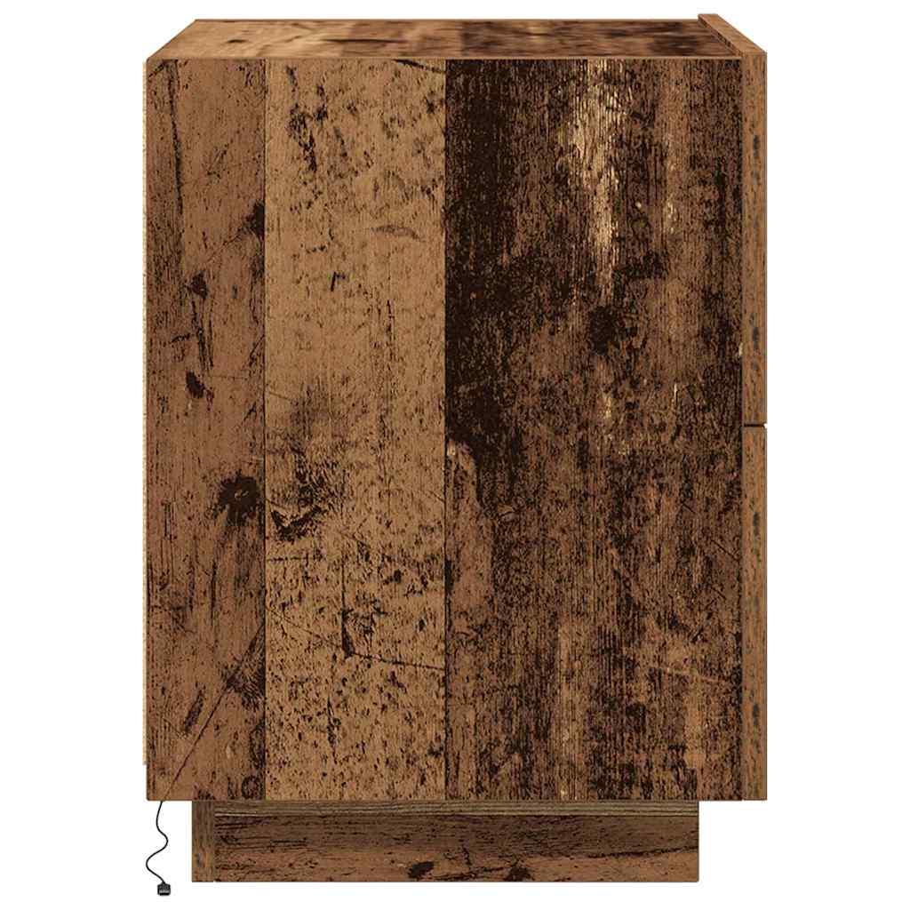 Bedside Cabinet 2 pcs Old Wood 45 x 40 x 55 cm Engineered Wood