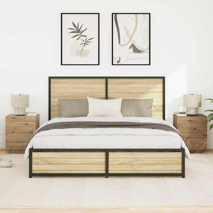 Bedside Cabinet with Drawer 2 pcs Artisan Oak 45 x 40 x 55 cm