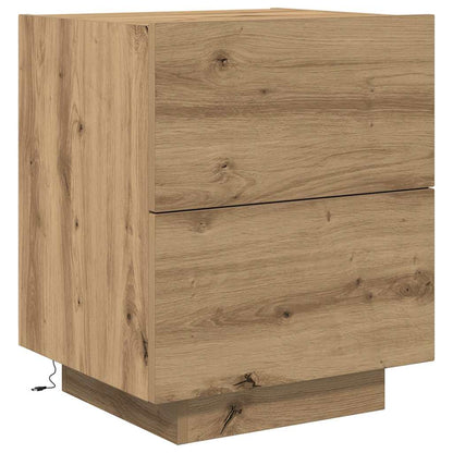Bedside Cabinet with Drawer 2 pcs Artisan Oak 45 x 40 x 55 cm