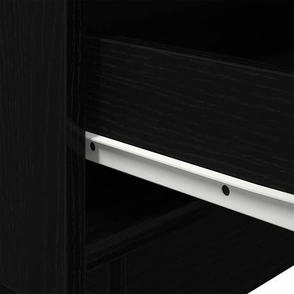 Bedside Cabinet Black Oak 45 x 40 x 55 cm Engineered Wood