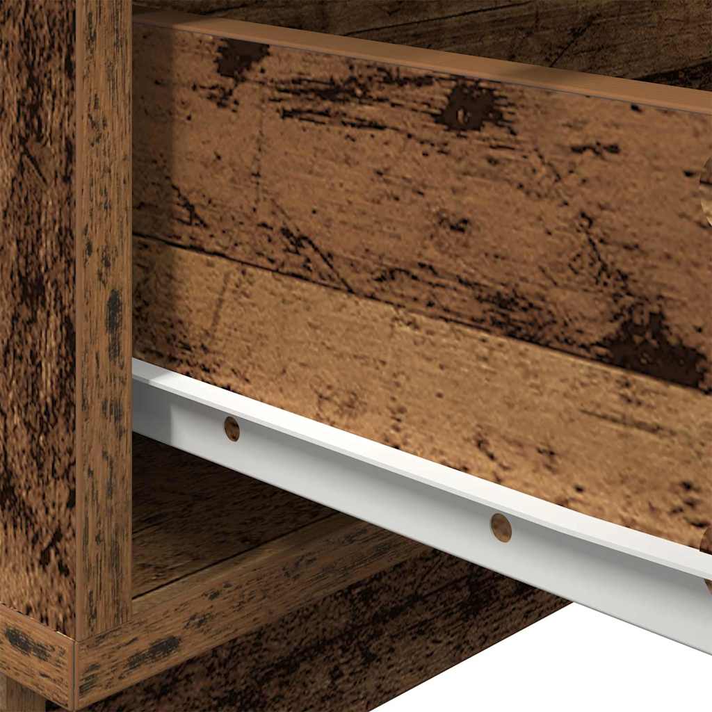 Bedside Cabinet Old Wood 70 x 36 x 40.5 cm Engineered Wood