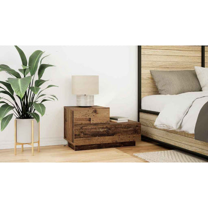 Bedside Cabinet Old Wood 70 x 36 x 40.5 cm Engineered Wood