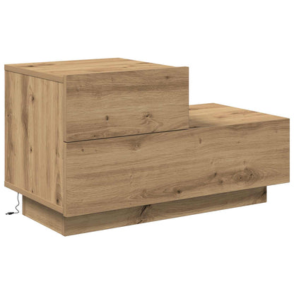 Bedside Cabinet Artisan Oak 70 x 36 x 40.5 cm Engineered Wood