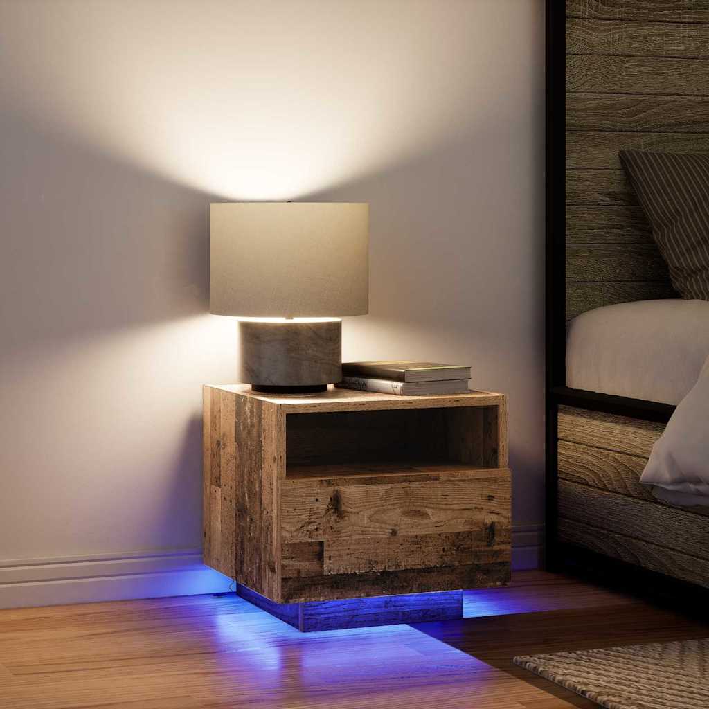 Bedside Cabinet Old Wood 40 x 39 x 37 cm Engineered Wood