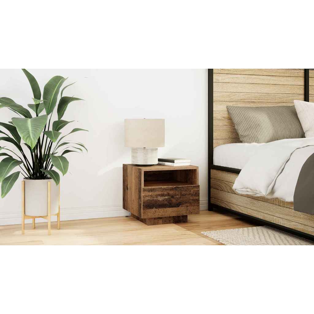 Bedside Cabinet Old Wood 40 x 39 x 37 cm Engineered Wood