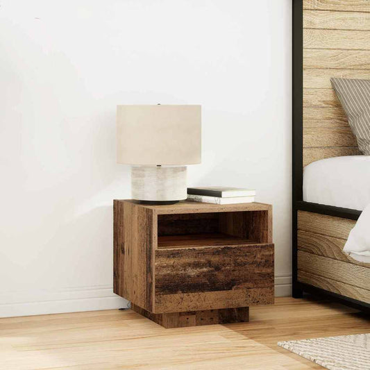 Bedside Cabinet Old Wood 40 x 39 x 37 cm Engineered Wood