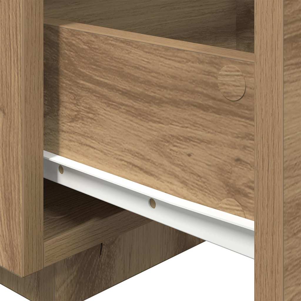 Bedside Cabinet Artisan Oak 40 x 39 x 37 cm Engineered Wood