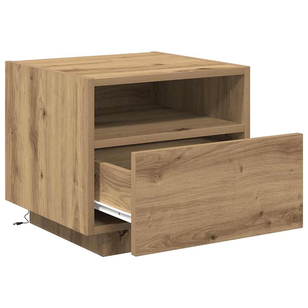 Bedside Cabinet Artisan Oak 40 x 39 x 37 cm Engineered Wood