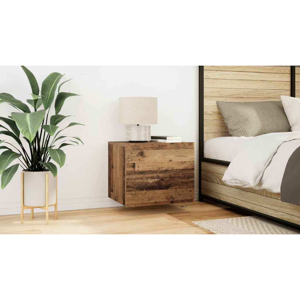 Bedside Cabinet Old Wood 50 x 39 x 41 cm Engineered Wood