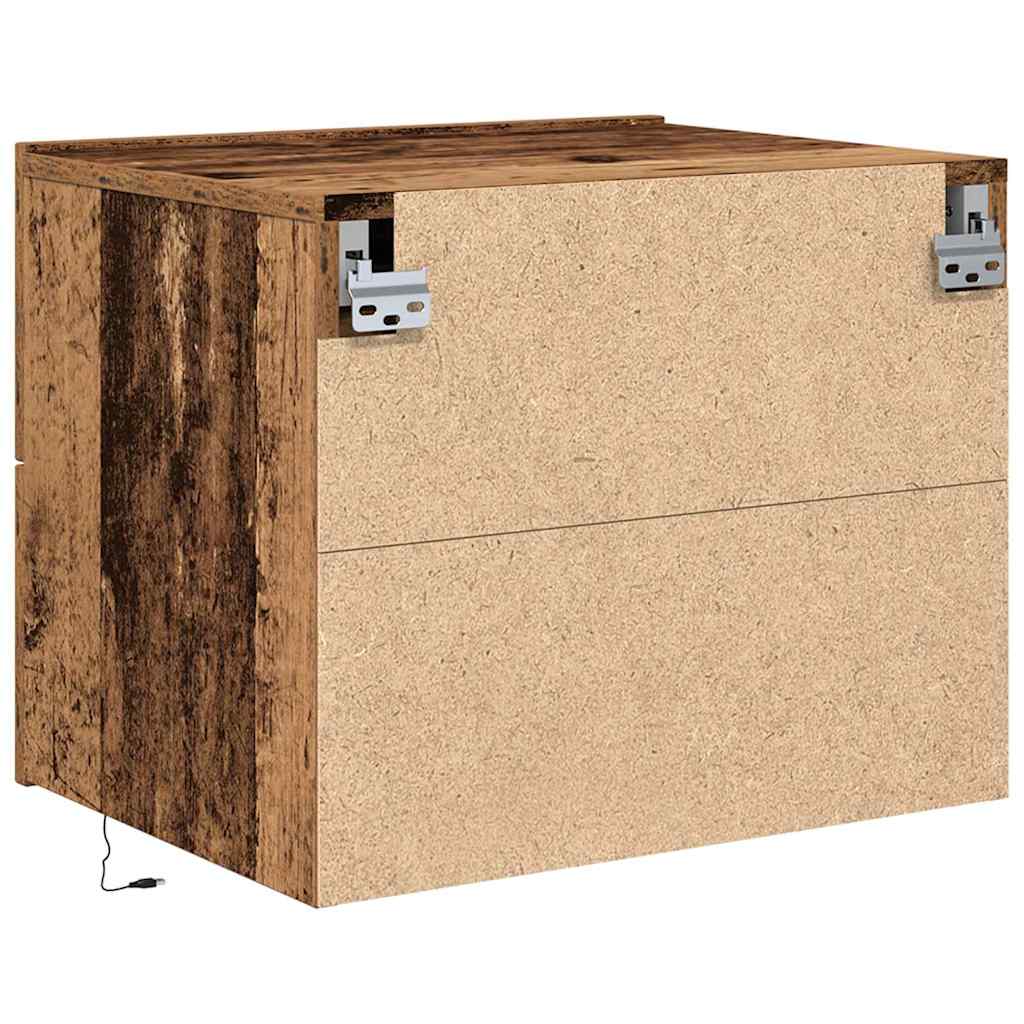 Bedside Cabinet Old Wood 50 x 39 x 41 cm Engineered Wood