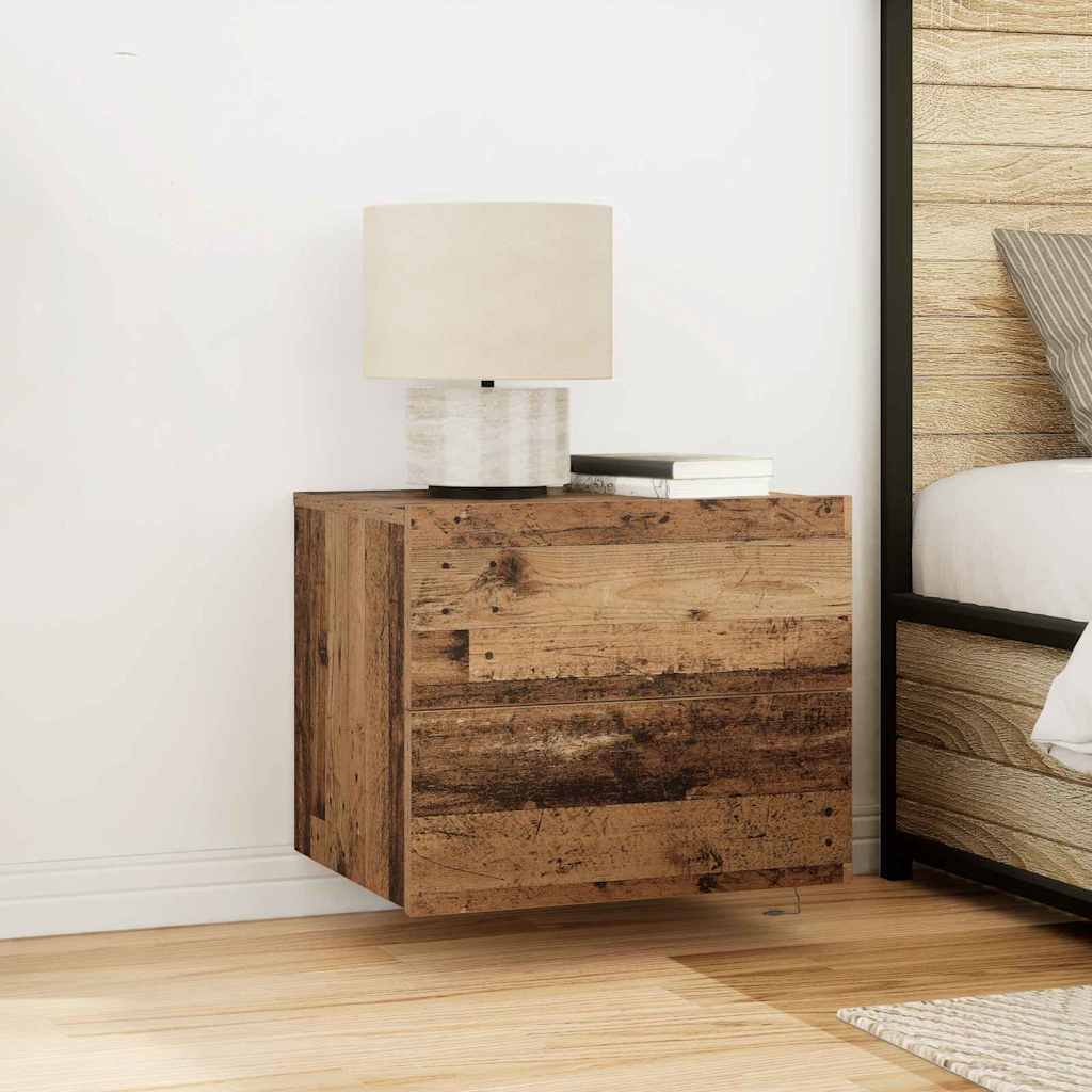 Bedside Cabinet 2 pcs Old Wood 50 x 39 x 41 cm Engineered Wood
