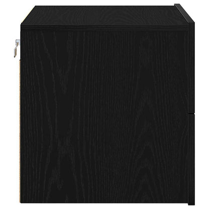 Bedside Cabinet 2 pcs Black Oak 50 x 39 x 41 cm Engineered Wood