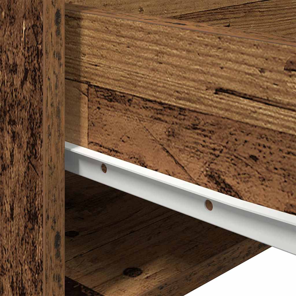 Wall-mounted Bedside Cabinet Old Wood 50 x 36 x 30 cm