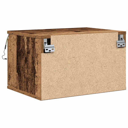 Wall-mounted Bedside Cabinet Old Wood 50 x 36 x 30 cm