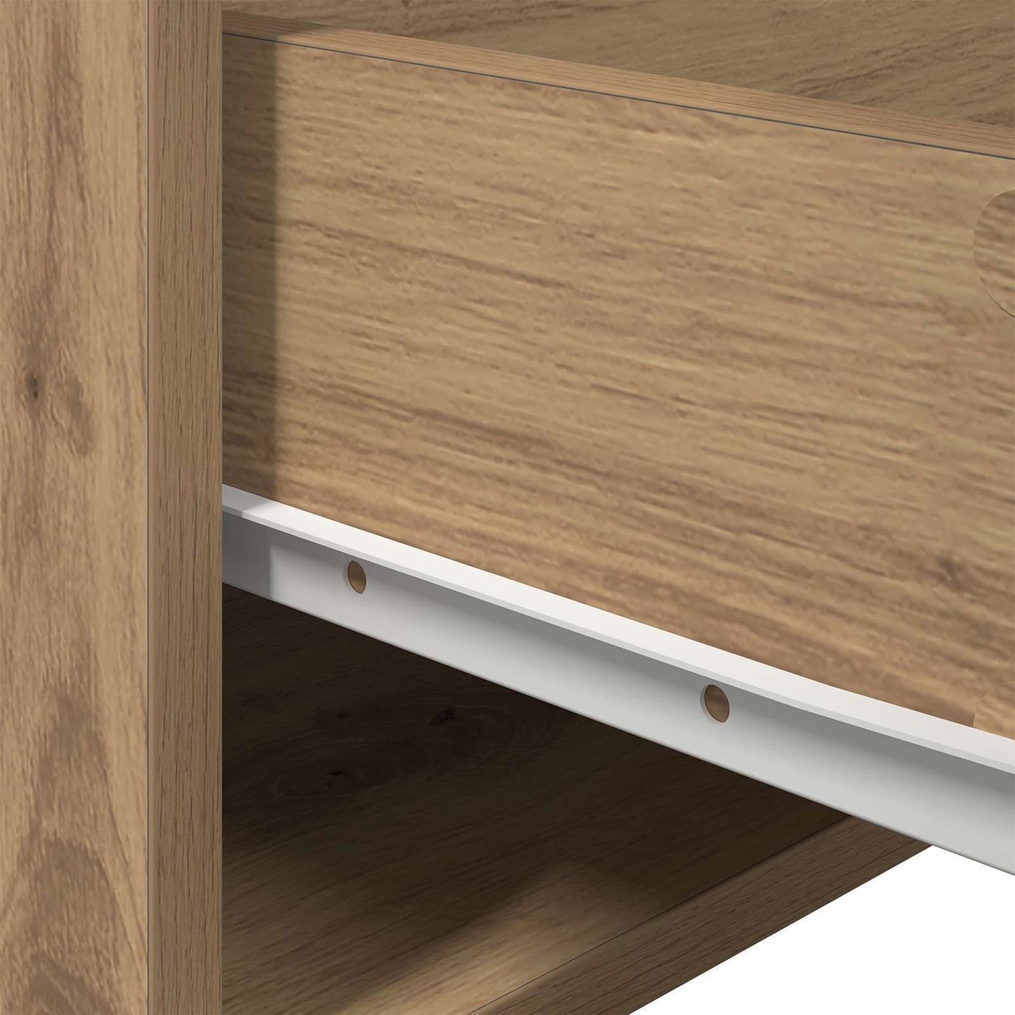 Wall-mounted Bedside Cabinet Artisan Oak 50 x 36 x 30 cm