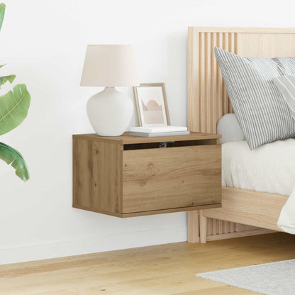 Wall-mounted Bedside Cabinet Artisan Oak 50 x 36 x 30 cm