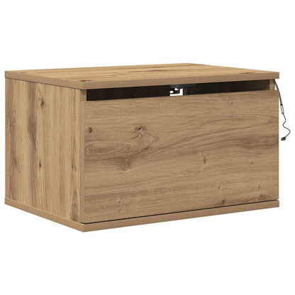Wall-mounted Bedside Cabinet Artisan Oak 50 x 36 x 30 cm