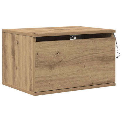 Wall-mounted Bedside Cabinet Artisan Oak 50 x 36 x 30 cm