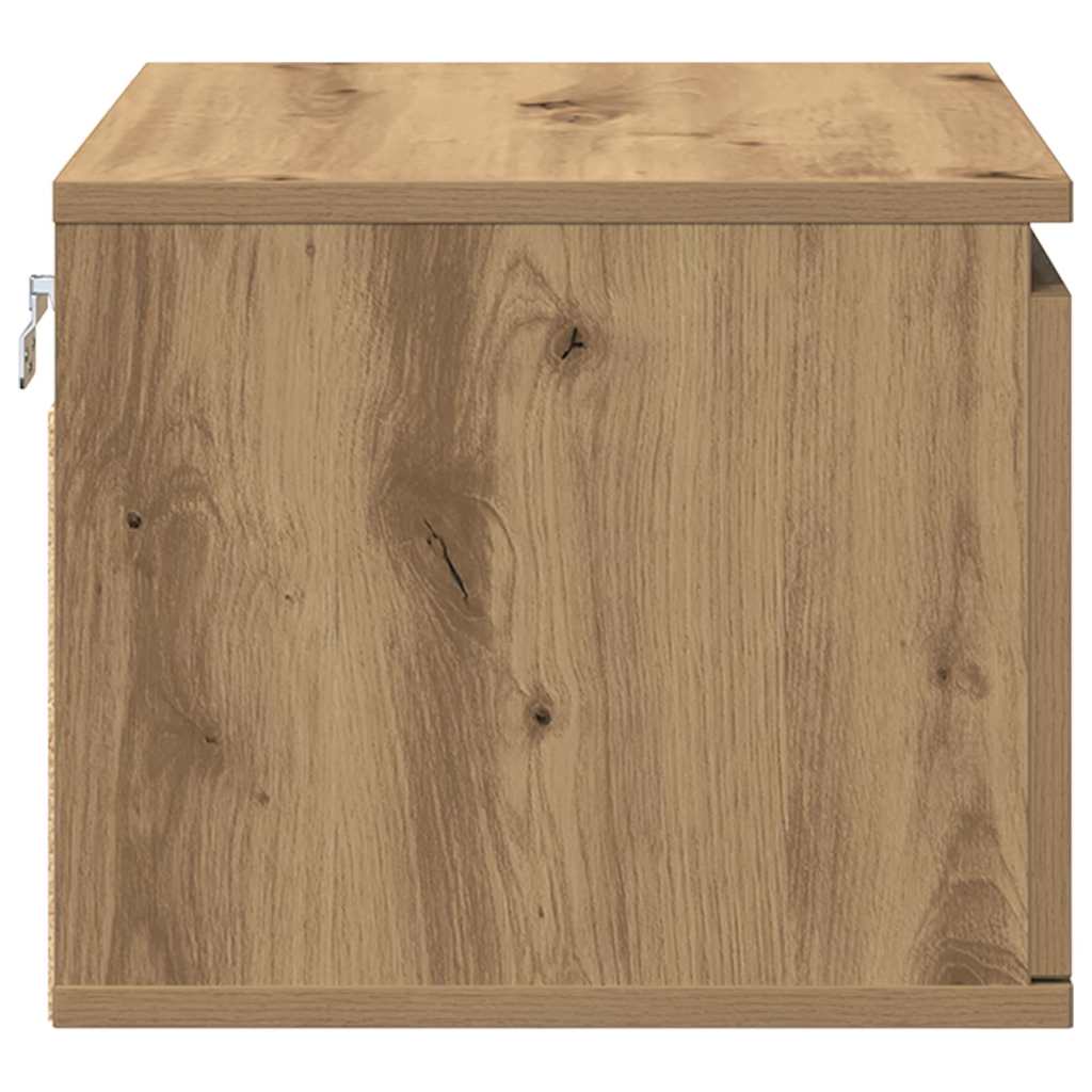 Wall-mounted Bedside Cabinet Artisan Oak 50 x 36 x 30 cm