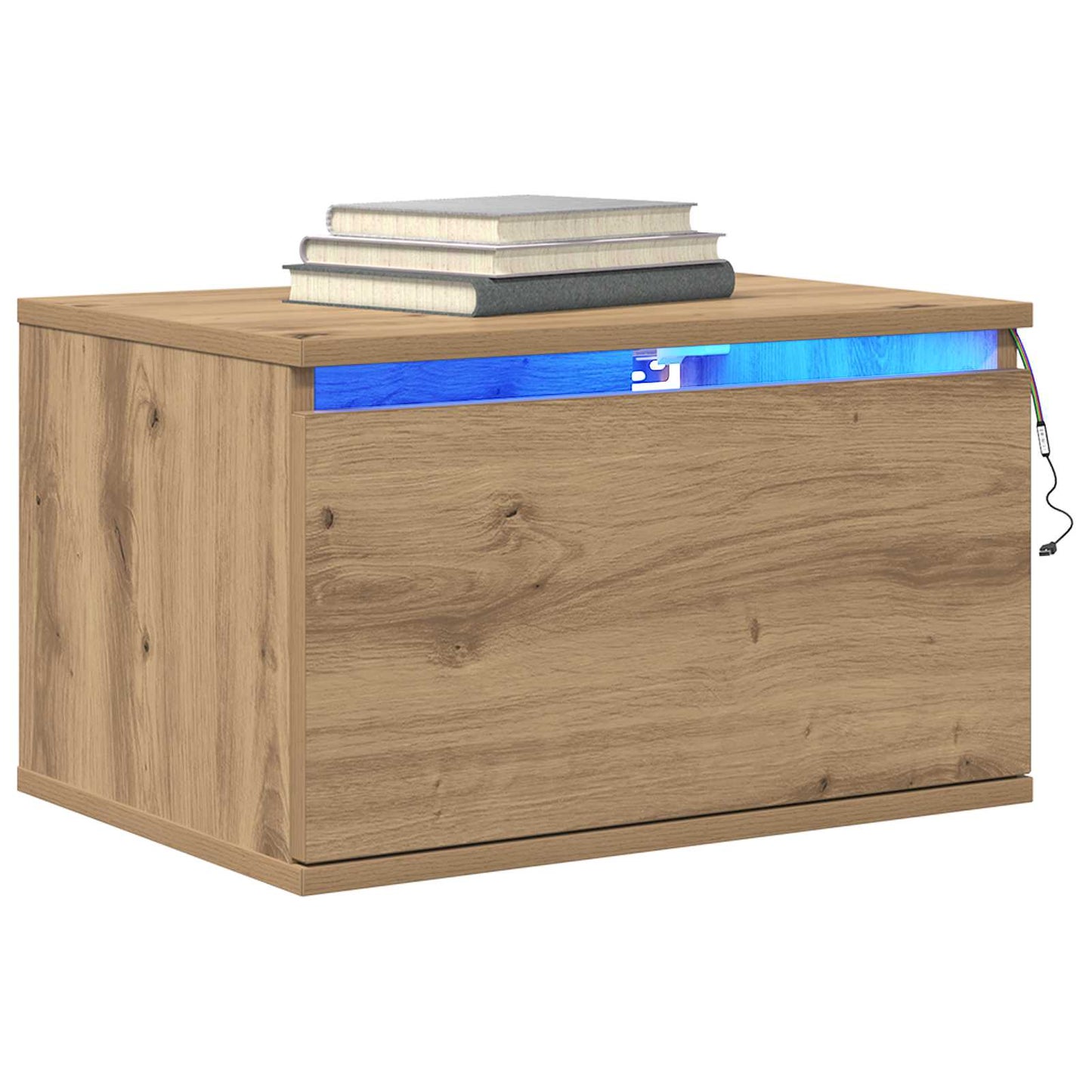 Wall-mounted Bedside Cabinet 2 pcs Artisan Oak 50 x 36 x 30 cm