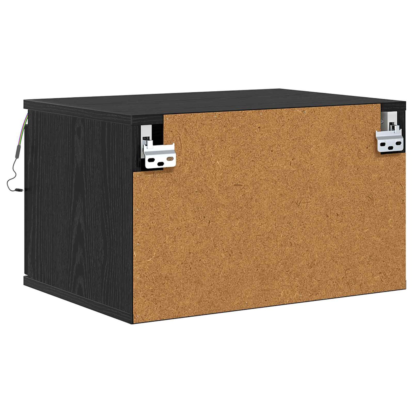 Wall-mounted Bedside Cabinet 2 pcs Black Oak 50 x 36 x 30 cm