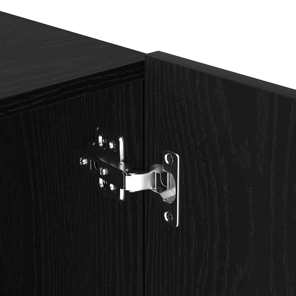 TV Cabinet Set Black Oak 100 x 30 x 41 cm Engineered Wood