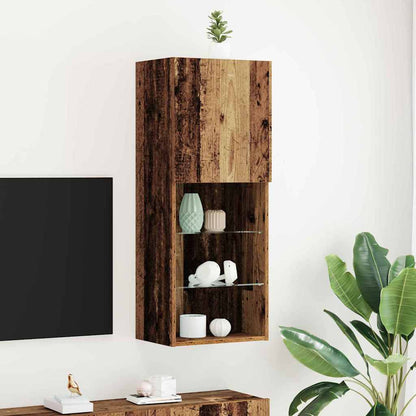 TV Cabinet Set Old Wood 40.5 x 30 x 102 cm Engineered Wood