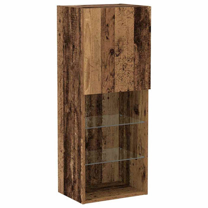 TV Cabinet Set Old Wood 40.5 x 30 x 102 cm Engineered Wood