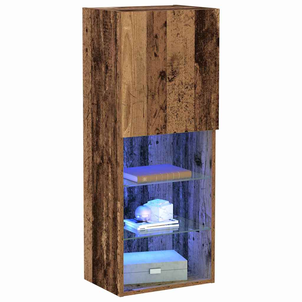 TV Cabinet Set Old Wood 40.5 x 30 x 102 cm Engineered Wood