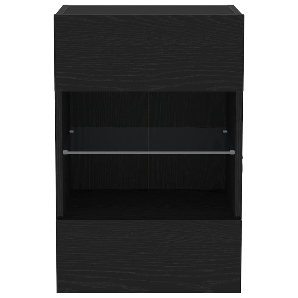 TV Cabinet Set 2 pcs Black 40 x 30 x 60.5 cm Engineered Wood