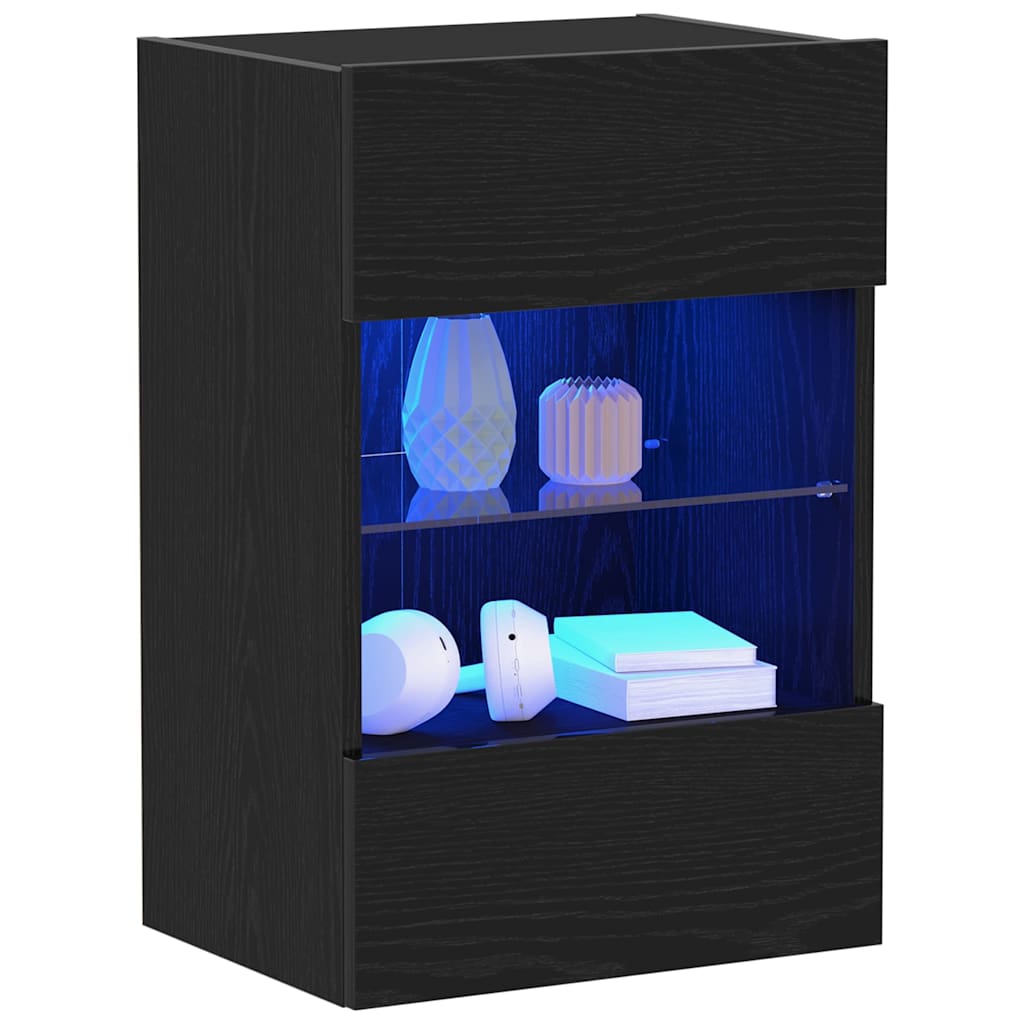 TV Cabinet Set 2 pcs Black 40 x 30 x 60.5 cm Engineered Wood