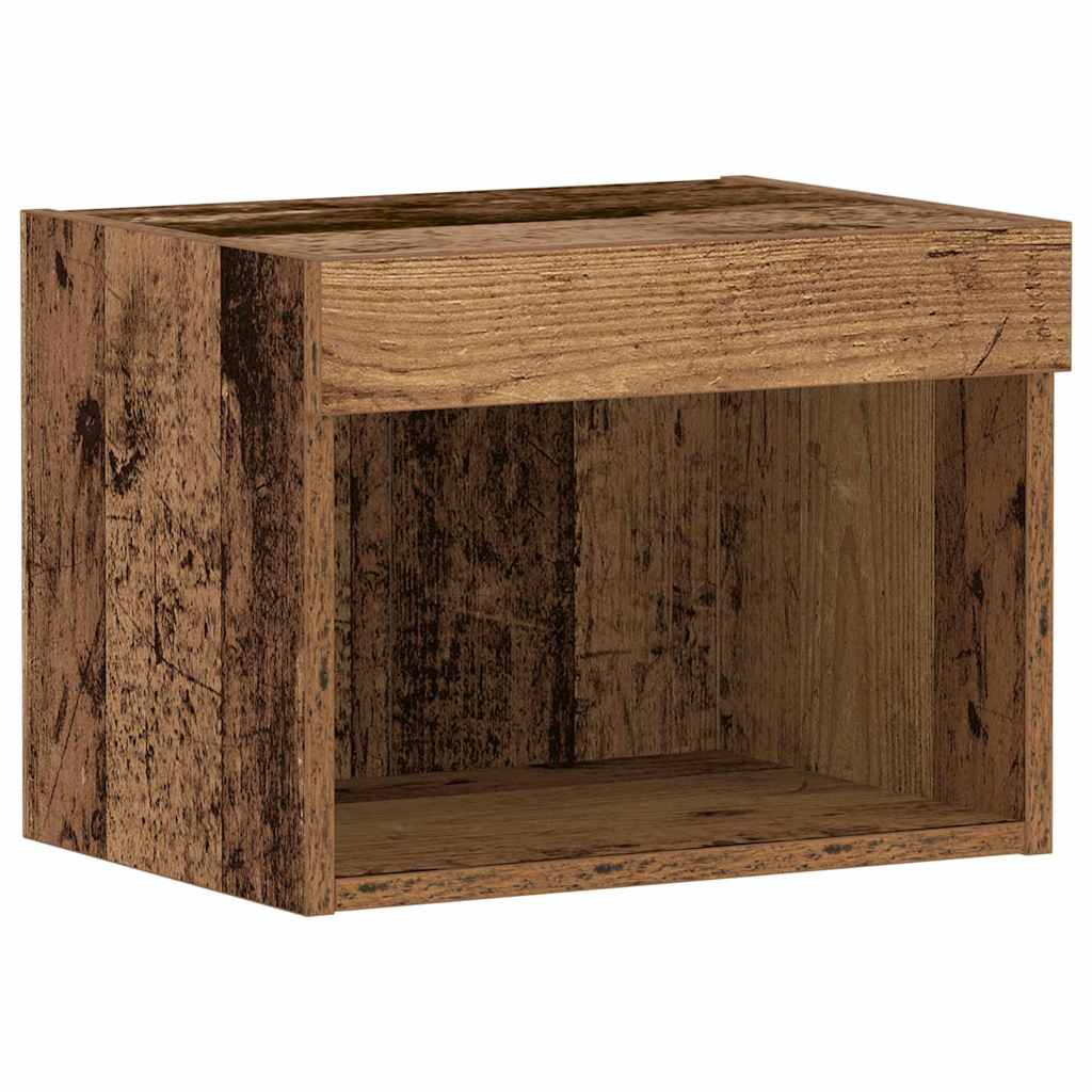 TV Cabinet Set 2 pcs Old Wood 40 x 30 x 30 cm Engineered Wood