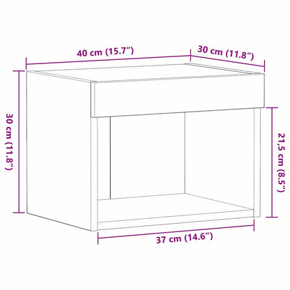 TV Cabinet Set Artisan Oak 40 x 30 x 30 cm Engineered Wood